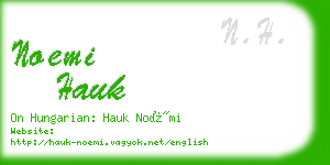 noemi hauk business card